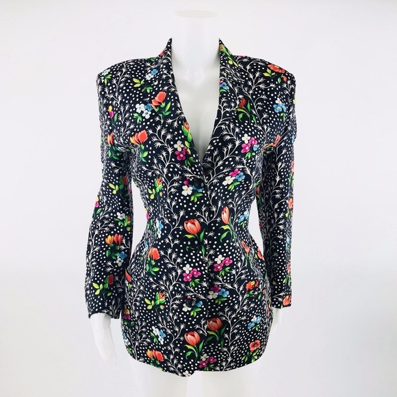 Versace Jackets & Blazers - Gianni Versace Couture Vintage 90's Floral Blazer